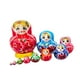 thumbnail image 2 of Muñeca rusa de 10 capas para decoración del hogar, muñecas Matryoshka de madera apilables. Rojo, 2 of 9