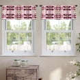 thumbnail image 2 of LALILO Kitchen Curtain Valance Tie Dye Boho Ink Japanese Rod Pocket Window Curtain 52"x 18" Set of 2, 2 of 5