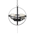 thumbnail image 2 of Sunjoy Sphere Outdoor Battery Powered Four-Light LED Chandelier, 2 of 8