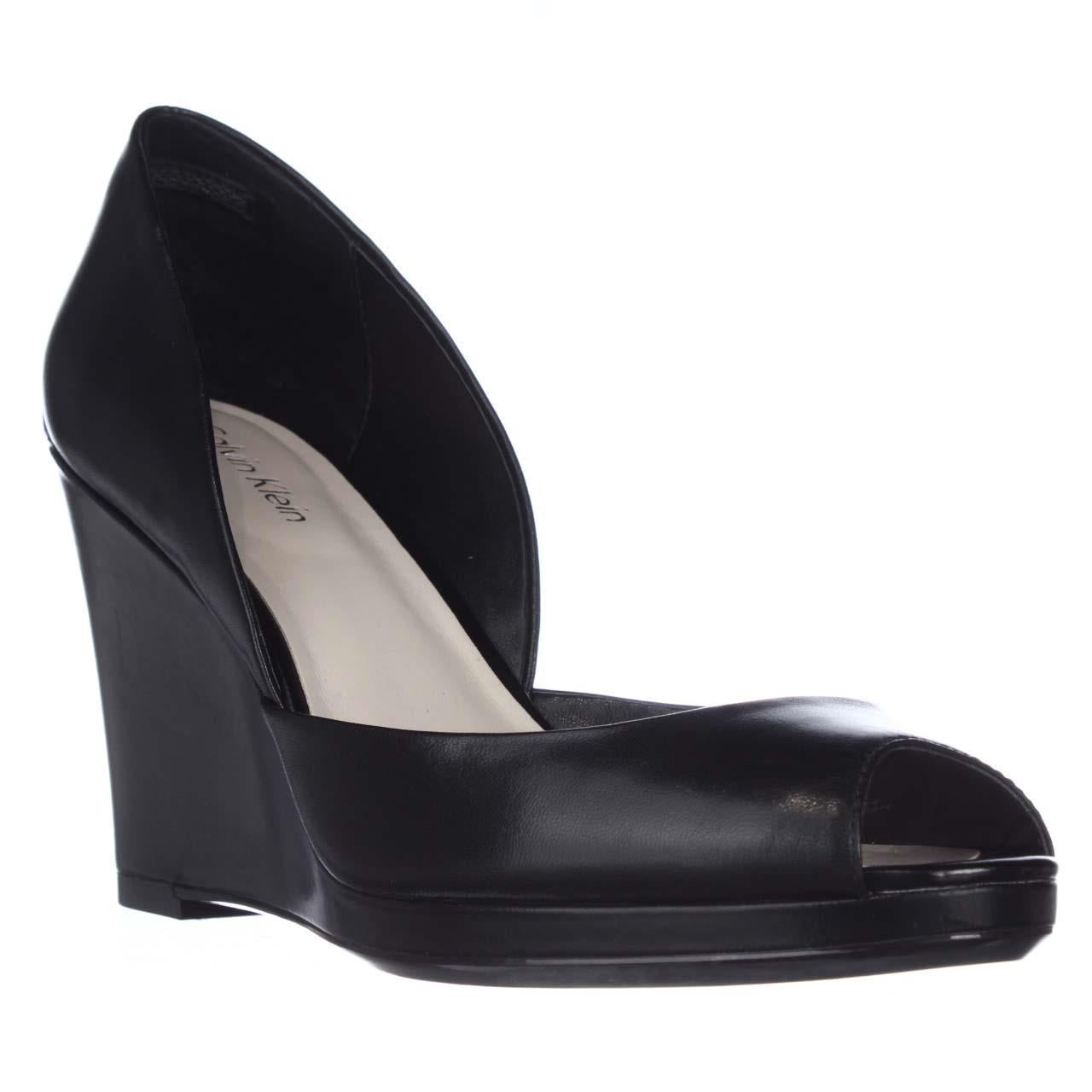 calvin klein wedge pumps