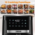 thumbnail image 2 of PRIJESSE Deime 7.5 qt Air Fryer, Black - 12 Presets, 2 of 6