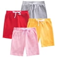 thumbnail image 2 of HAOYUNL Kids Toddler Shorts for Boys Girls,Baby Cotton Casual Shorts Summer Shorts Kids Solid Short Pants Five Quarter Pants 1-9 Years, 2 of 9