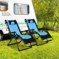 thumbnail image 2 of Costway 2PCS Outdoor Folding Padded Zero Gravity Oversized Recliner, 2 of 10