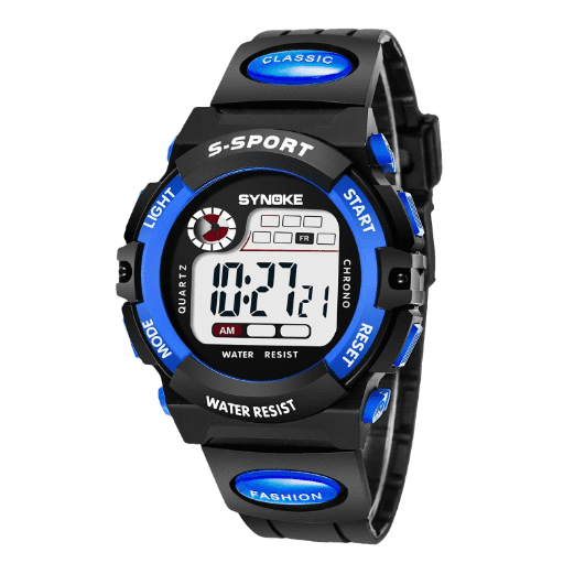 Montres de Sport pour Enfants 30 m Étanches Multifonction LED Numériques