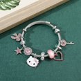 thumbnail image 1 of Kuromi-Pulseras con dijes de Sanrio para mujer, colgante de figura de dibujos animados, cadenas de mano, cuentas Kuromi, brazaletes Diy, regalos de joyería de moda, 1 of 4