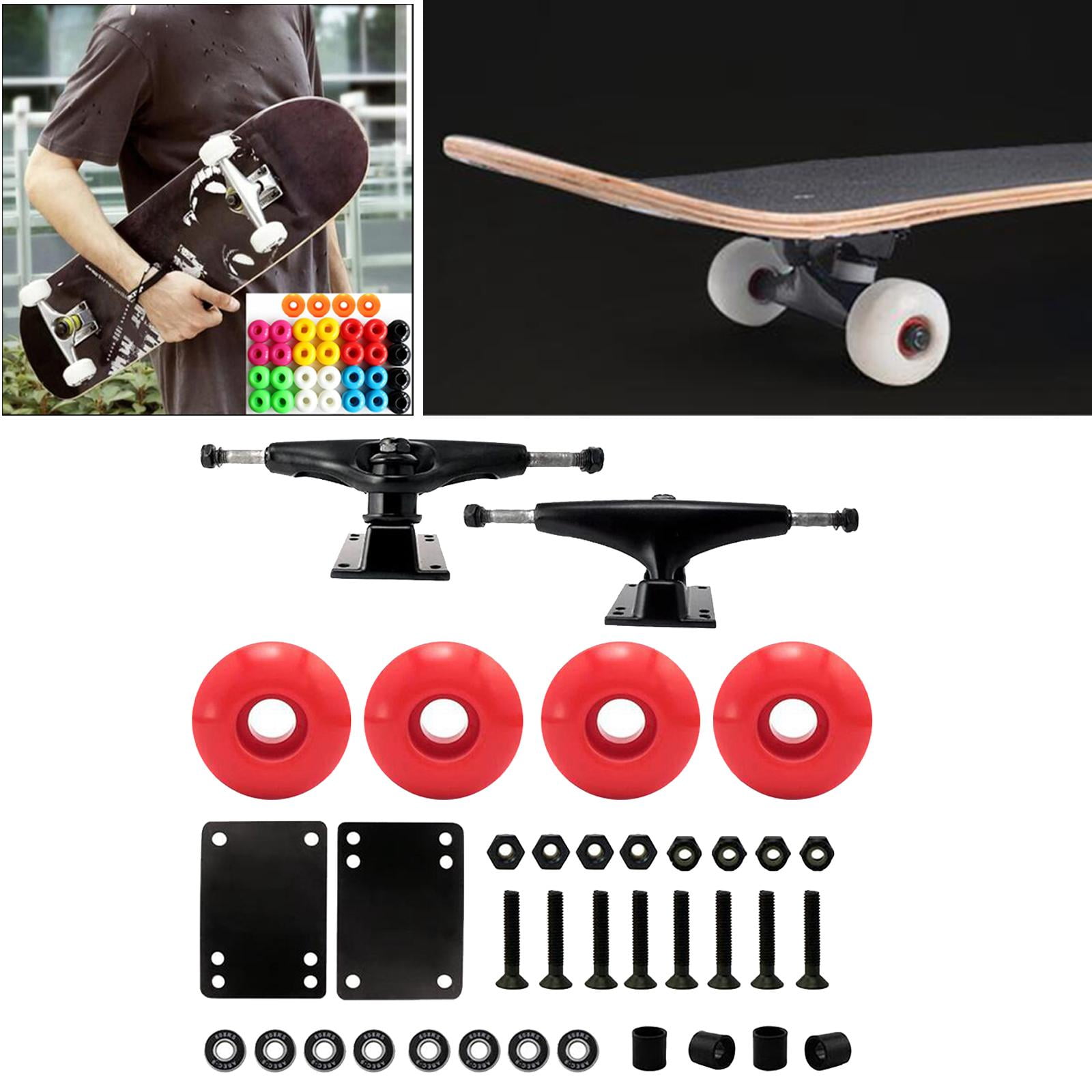 スケートボード SLIDE NEW Truck Set x 5 set 5.0 Skateboard Trucks Set, 52mm Skateboard Wheels