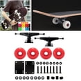 thumbnail image 4 of Ensemble de Camions de Planche à Roulettes 5.0, Roues de Planche à Roulettes 52mm, Roulements de Planche à Roulettes, Patins de Levage de Planche à Roulettes, Accessoires de Quincaillerie de Planche à Roulettes - Roues Rouges, 5 Po, 4 of 8