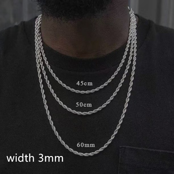 Collar de cadena cubana de moda 2021 para hombres, collar de cadena de eslabones de acero inoxidable Simple hecho a mano para hombres, regalo de joyería Tan Jianjun unisex