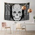 thumbnail image 2 of XMXT Wall Tapestry, Cosmic Skull Design Print Wall Decor Tapestry for Bedroom, 60 x 40 inches Black, 2 of 9