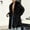 Black, variant on Xdegoge Mens Coat Luxury Long Jacket Fluffy Winter Warm Overcoat Lapel Collar Thick Outerwear for Party Fashion Clubwear Streetwear