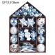 thumbnail image 2 of Juego de adornos de bolas de Navidad, decoración navideña para árbol, paquete de regalo de bolas de Navidad pintadas, 73 Uds., 2 of 5
