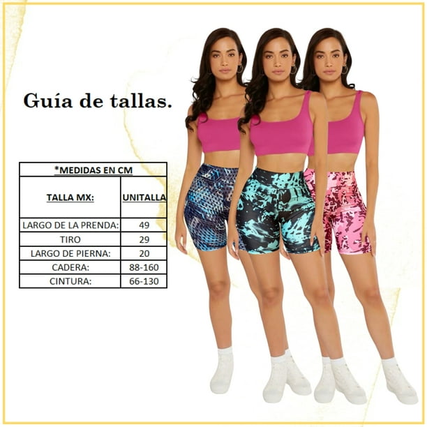 Pack De 2 Shorts Biker Dama Bermuda Mujer Chores Walmart en linea