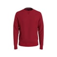 thumbnail image 3 of Jersey Tommy Hilfiger liso con cuello redondo para hombre Haute Red, 3 of 4