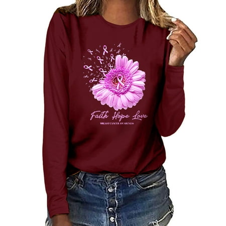 

Awdenio Womens Shirts Clearance Women s spring autumn and winter casual T -shirt long -sleeved top tops tie the occupant shirt slots