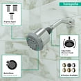thumbnail image 3 of Alcachofa de ducha hansgrohe Clubmaster de 10 cm con 3 pulverizadores cromados 28496001, 3 of 6
