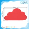 thumbnail image 2 of Uxcell 4.2x6.1" Cutouts Paper, 36Pcs Clouds Assorted Color Cut Outs Paper for Bulletin Board Art, Multicolor, 2 of 6