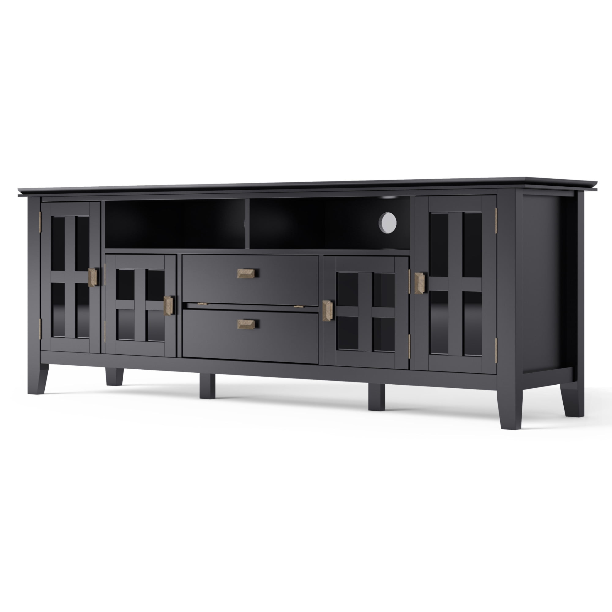 Brooklyn + Max Holden Solid Wood 72 inch Wide Contemporary TV Media