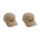 thumbnail image 1 of Gorra de béisbol Qarigey transpirable ligera para niños caqui 2Conjunto, 1 of 6
