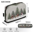 thumbnail image 3 of Standing Pencil Case with Base Large Capacity Stationery Pouch Pen Bag with Zipper for Women Men Christmas Deer and Snowmen, 3 of 7