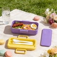 thumbnail image 1 of Juego de Loncheras de Plástico para Niños y Adultos: Recipiente Portátil Apto para Microondas con Tenedor y Cuchara. Diseño a Prueba de Fugas para La Escuela, La Oficina o Comidas Al Aire Libre., 1 of 6