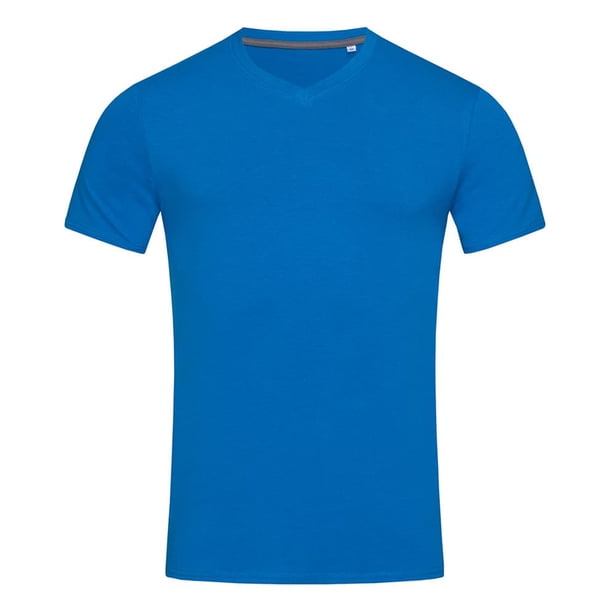 Stedman Stars - Camiseta básica cuello en pico para hombre (Azul Rey)
