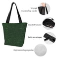 thumbnail image 3 of Bingfone Emerald Green Sparkling Women Shoulder Tote Bags Casual Bag Ladies Shopping Handbag, 3 of 6