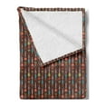 thumbnail image 2 of Arrow Soft Flannel Fleece Throw Blanket, Colorful and Abstract with Geometric Design on Brown Backdrop, Cozy Plush for Indoor and Outdoor Use, 50" x 60", Multicolor, by Ambesonne, 2 of 5