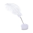 thumbnail image 4 of Pen de escritura de boda con titular de diseño retro plumas blanca elegante regalo de boda de para la escuela de obras de arte oficina, 4 of 9