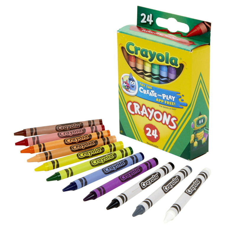 CRAYONS STUDENT Plastic crayons box 25 single colours