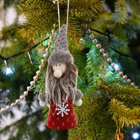 

Pgeraug towel Christmas Ornaments Pendant Creative Christmas Tree Small Pendant Angel Rudolph Small Pendant Ornaments Hangs A