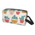 thumbnail image 2 of XMXT Large Capacity Makeup Bag, Smiling Cactus Print Travel Toiletry Bags Zippers Storage Cosmetic Bag for Women Men, One Size, 2 of 9