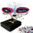 thumbnail image 2 of Ambesonne Sugar Skull Jigsaw Puzzle Durable Cardboard, Spooky Big Eyes, 1000 pcs, Multicolor, 2 of 5