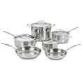 thumbnail image 1 of Cuisinart 77-10 Chef's Classic Stainless 10-Piece Cookware Set,Silver, 1 of 5