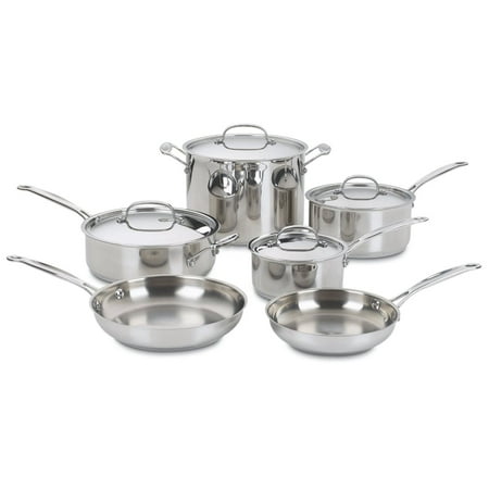 Cuisinart Chef's Classic 10pc Stainless Steel Cookware Set - 77-10