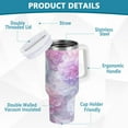 thumbnail image 6 of Simple Modern 30 oz Insulated Stainless Steel Tumbler Double Wall Stainless Steel Tumbler with 2-Way Drinking Cute Pastel Watercolor Floral, 6 of 9