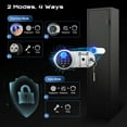 thumbnail image 3 of Bigfeliz Biometric Gun Safe,Quick Access 7-8 Gun Rifle with Handgun Storage Cabinet for Home, 3 of 15