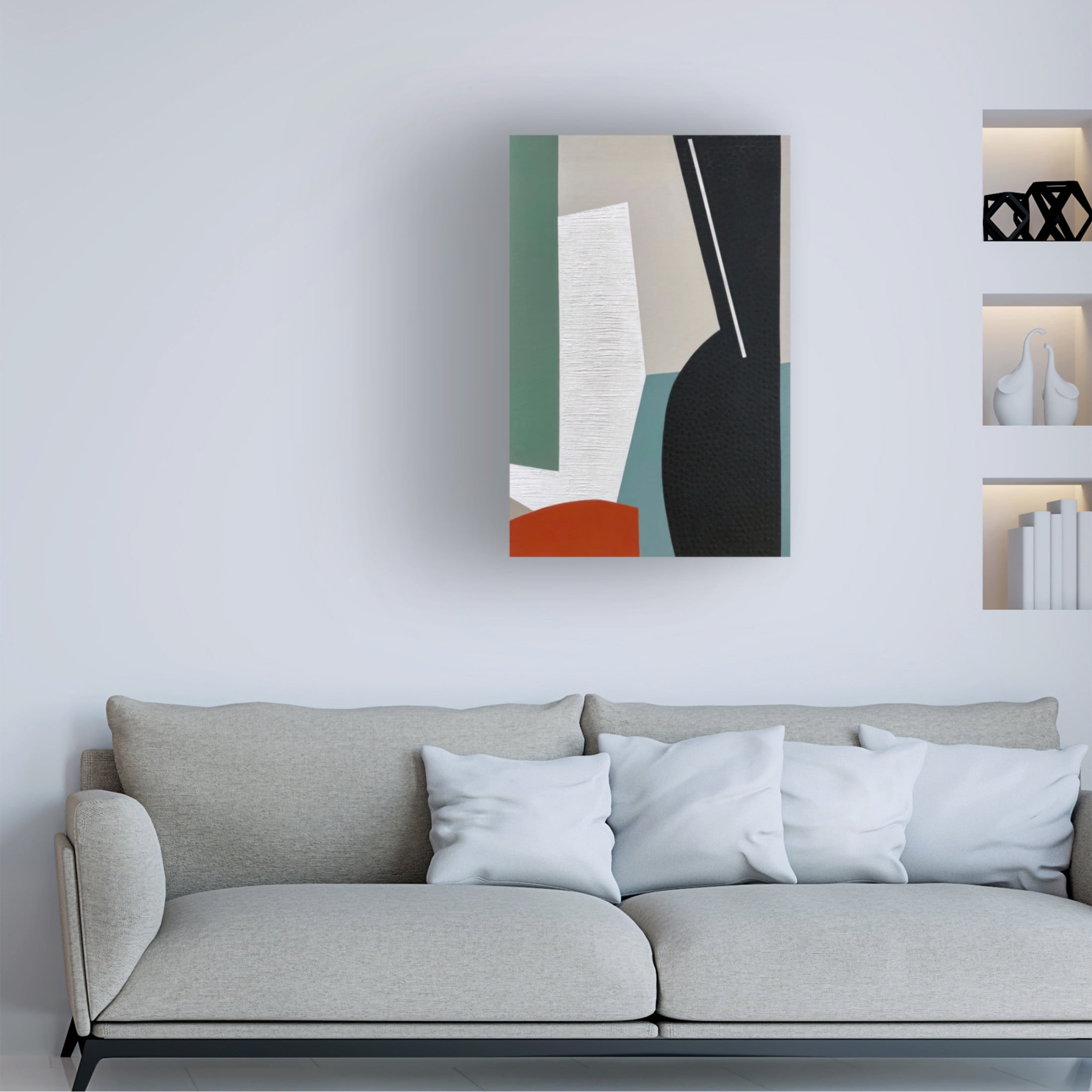 Canvas Wall Art - Sylvie Hamou 'A Matter of Form I' Wall Art for Living Room, Bedroom, or Office Décor by Trademark Fine Art - 30 x 47 Inches