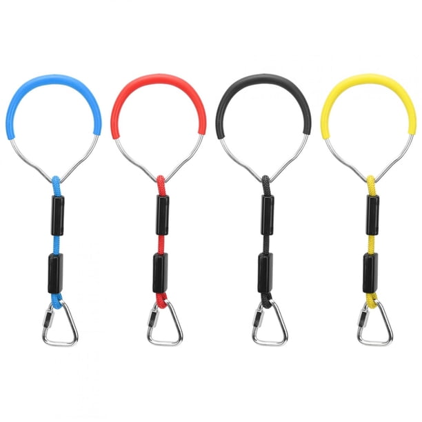 Juego de 4 anillos de gimnasia coloridos para niños, cuerda deportiva de escalada, accesorio combinado