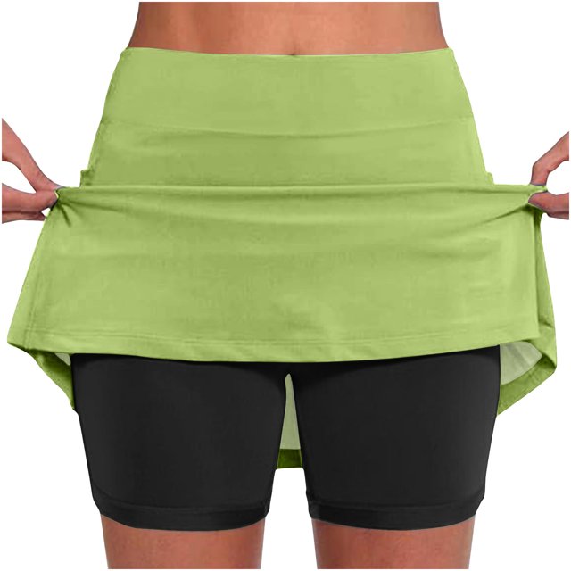 FNFYFH Clearance Womens Exercise Loose Fit Solid Color Summer Athletic Shorts Stretchy Sport Shorts,Green