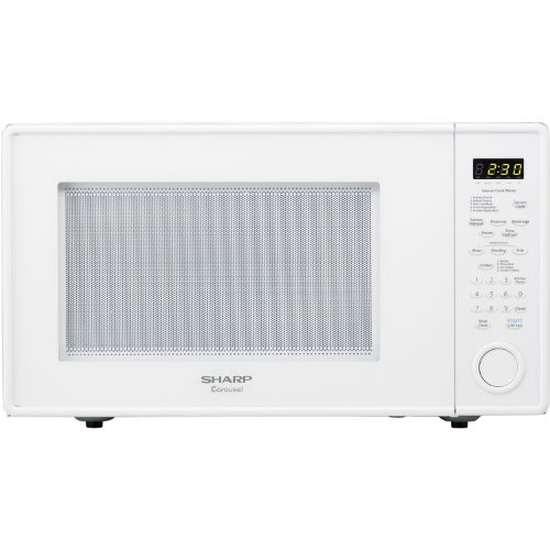 Sharp R559YW Carousel Countertop Microwave Oven 1.8 cu. ft. 1100W White