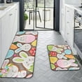 thumbnail image 4 of Vikakiooze Easter Kitchen Decor, Easter Kitchen Rugs And Mats Set Of 2, Non Slip Door Mat Absorbent Bathroom Porch Mat, Spring Easter Decorations for The Home (40-60Cm + 40-120Cm), 4 of 9