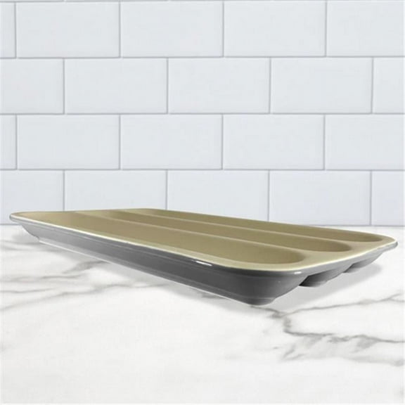 Sassafras Enterprises 2576SGRM Superstone Baguette Baker - Grey Glaze