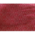 thumbnail image 4 of oneOone Georgette Viscose Red Fabric Geometric Bandhani Craft Projects Decor Fabric Printed By The Yard 42 Inch Wide, 4 of 4