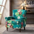 Wingback Accent Chairs with Wood Legs Removable Cushion, Upholstered