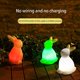 thumbnail image 3 of Decoración Artística Creativa Moderna, Luces Solares De Dibujos Animados Encantadores, Decoración De Animales Impermeable Para Jardín, Patio, Lámpara De Conejo Para Ver La Luna matsuzay HA037585-00, 3 of 6