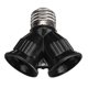 thumbnail image 1 of Corui E27 To 2e27 Socket Base Led Bulb Converter Splitter Adapter Black, 1 of 5