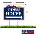 thumbnail image 5 of NEXT LEVEL SIGNS | Open House Yard Signs | Double Sided 24 W x 18 H Inches | Metal Ground Step H-Stake 24" x 10"| Made in the USA (Pack of 1), 5 of 7