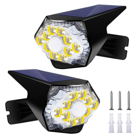 

SHANNA 4 Pack Outdoor Solor Power Motion Sensor Spotlight 10LEDs Security Wall Light