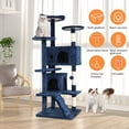 thumbnail image 6 of Bestpet 54-inch Cat Tree Tower, Standing House Cat Condo with Scratch Stay and Fun Toys, Navy Blue, 6 of 7