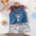 thumbnail image 2 of UAYOTSE Baby Boy Clothes Baby Boy 2PCS Outfits short Sleeve Round Neckline Tops Pants Set Baby Boy Spring Summer Clothes 2PC short Sleeve Pajamas Se,Sizes 3-6 Months, 2 of 5